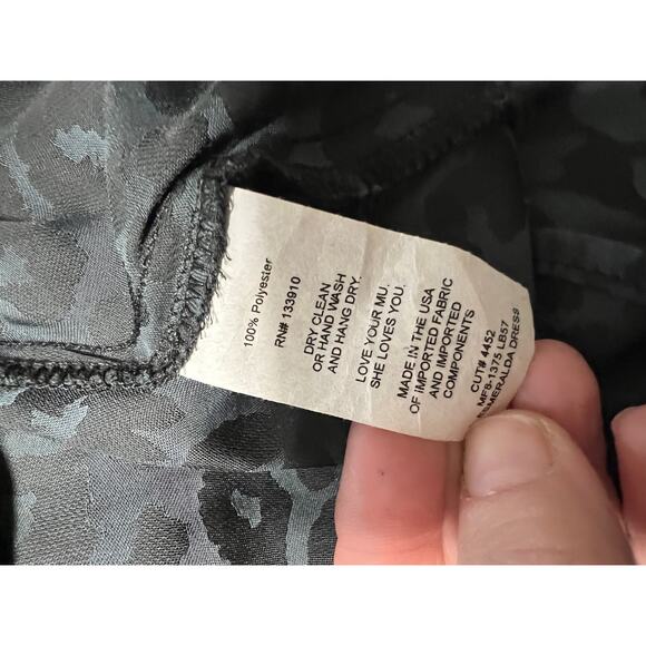 Show Me Your Mumu Black Leopard Ruffled Dress Small - Picture 5 of 6